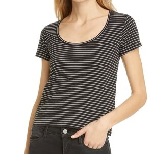 Frame DENIM Frame le high rise scoop tee size XS